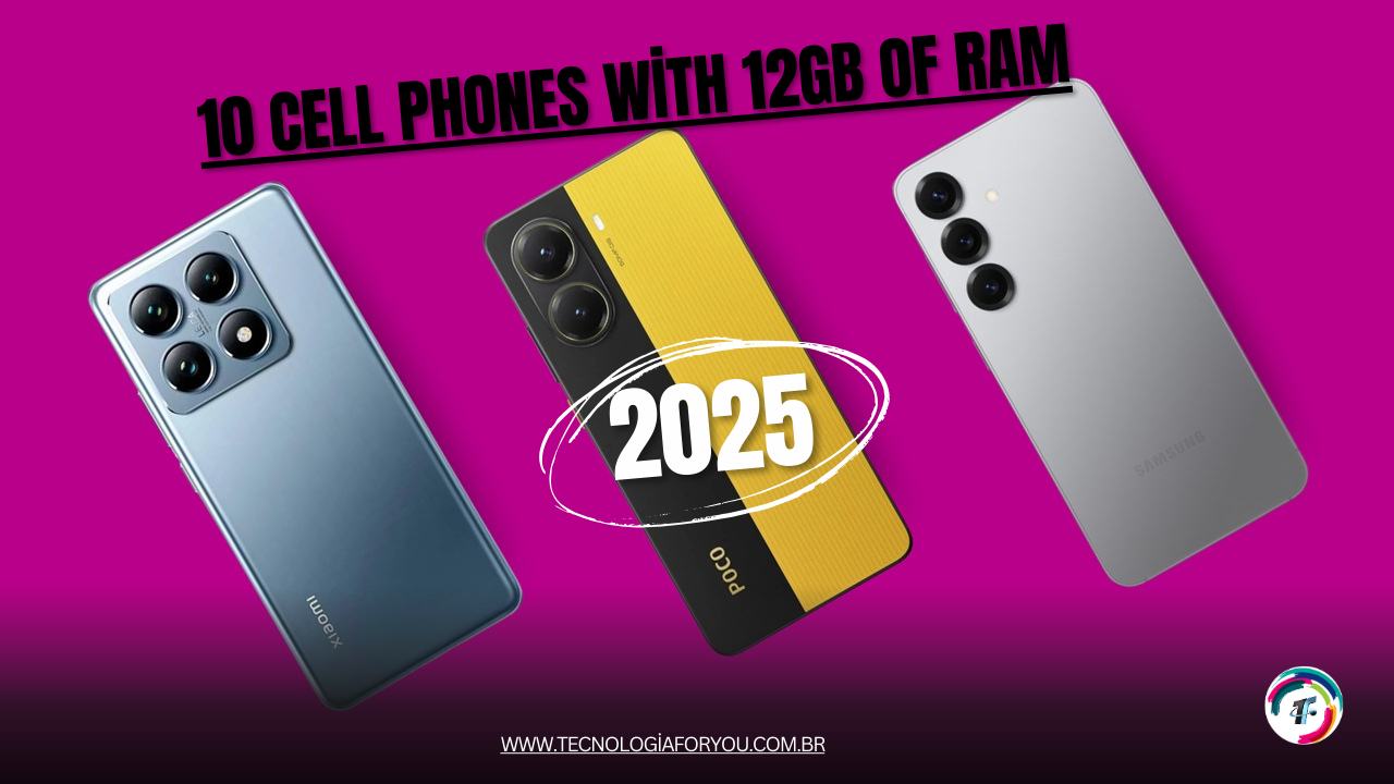 10 cell phones with 12GB of RAM to buy in 2025